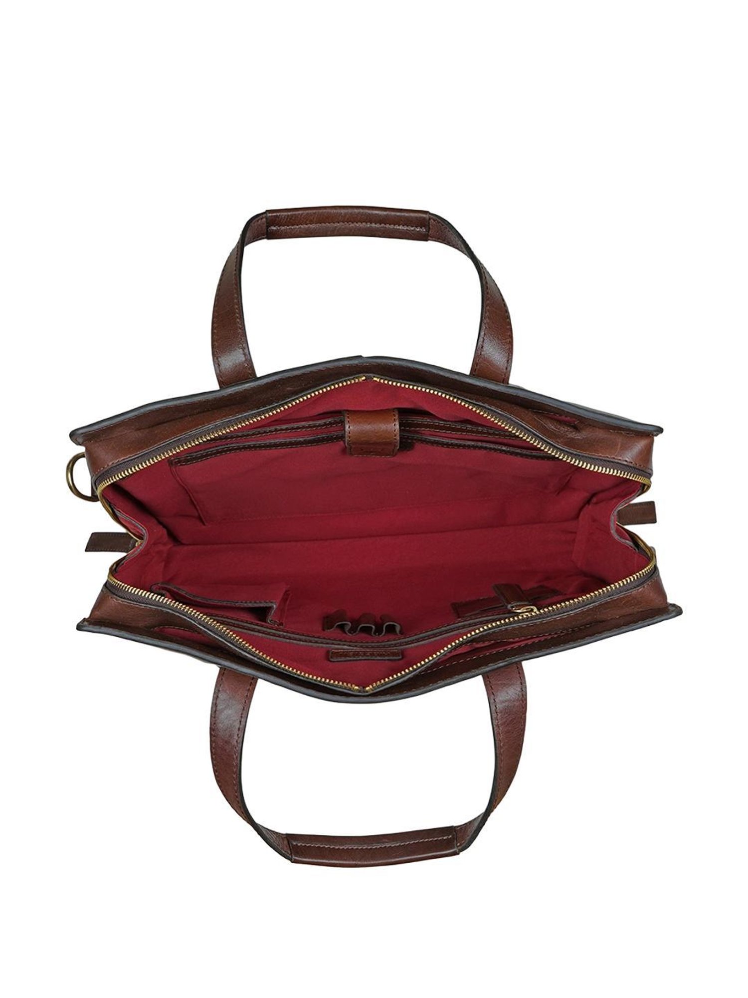 Hidesign La Plata 03 Large Mens Laptop Bag - Dark Brown