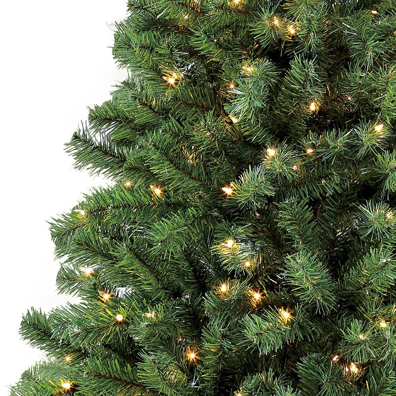 7.5ft Pre-lit Artificial Christmas Tree Full Newcastle Fir - Puleo