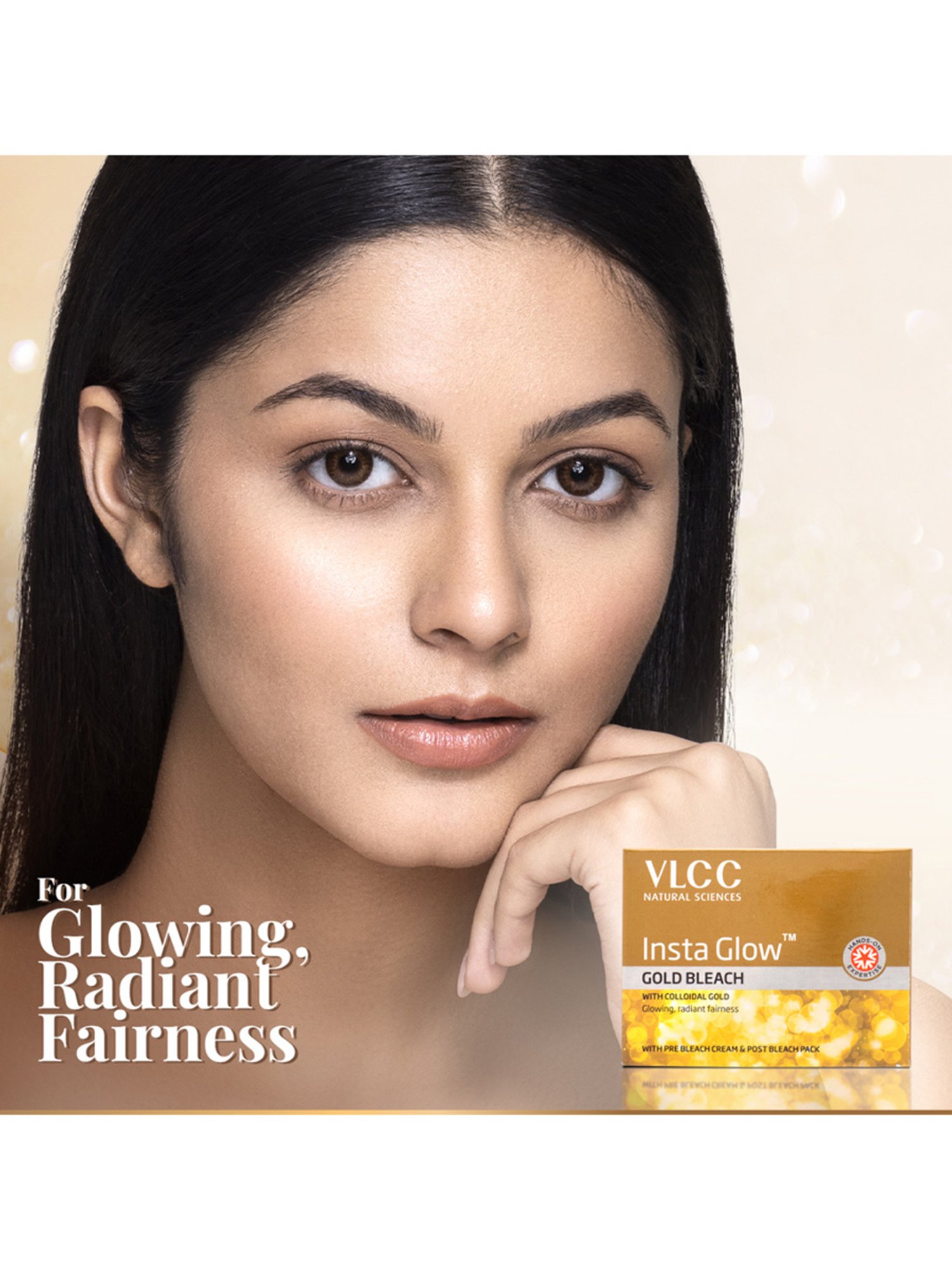 VLCC Insta Glow Gold Bleach - Pack of 12