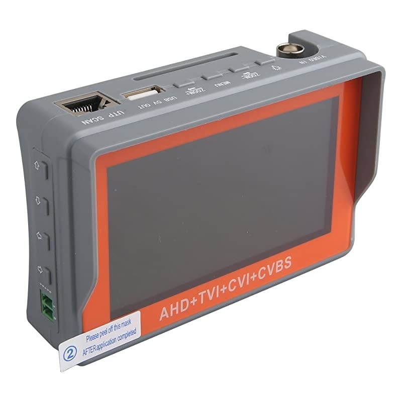 4 in 1 CCTV Tester Support 720P1080P3mp4mp5mp AHD TVI CVI amp CVBS Analog Camera Security Video Monitor with 43 inch LCD Screen DC12V 1A Power Output UTP Cable Tester PTZ Control