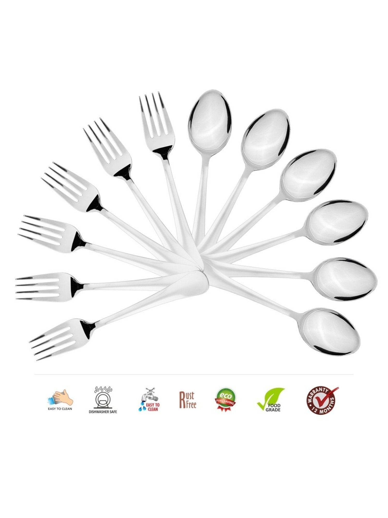 Westside Home Brown Copper Tea Spoons (Set of 4)