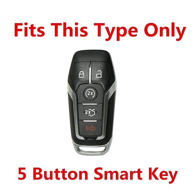 Silicone Keyless Entry Remote Control Key Fob Cover Case protector For 5 Button 2015 2016 Ford Mustang Lincoln MKZ MKC MKX M3NA2C31243300 EJ7T15K601AF 164R7991