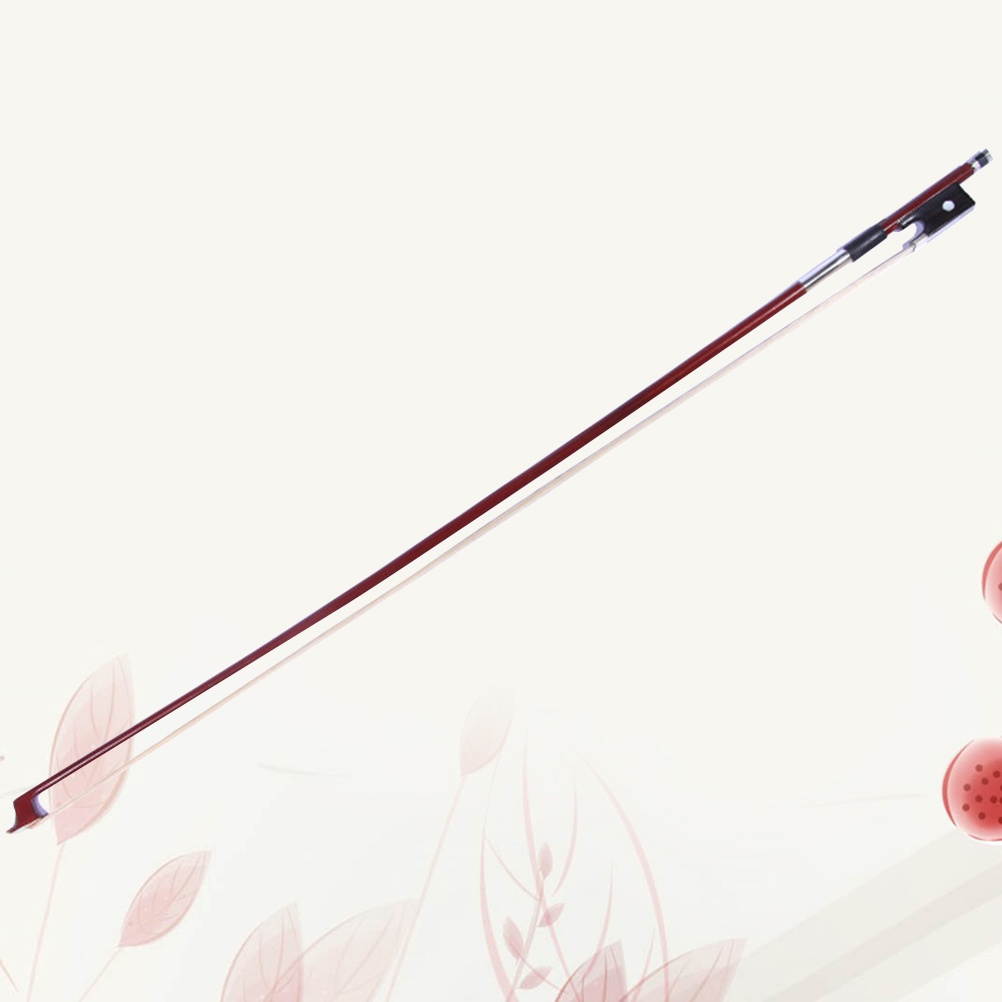 1/4 Size Octagonal Violin Bow Brazilwood Stick Ebony Violin Parts Accessories