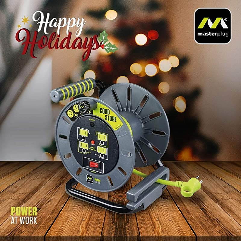 3ft Cord Lead with 4 Outlet Reel Only