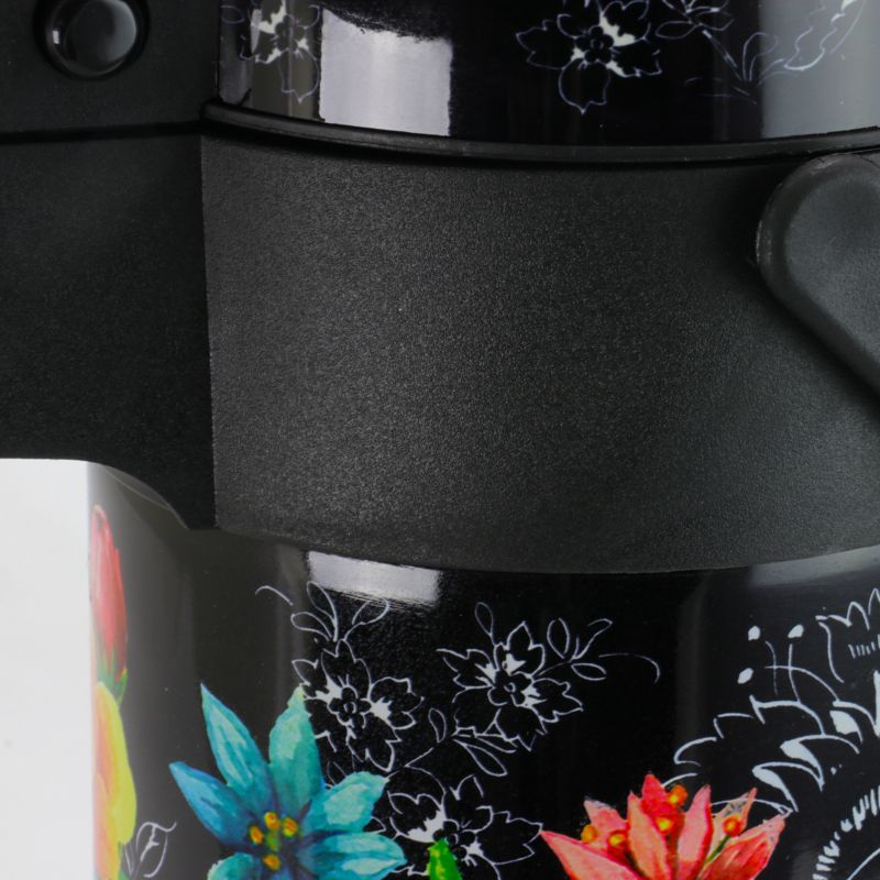 Gibson Home Floral Garden 75 Ounce Stainless Steel Air Pump Coffee Pot