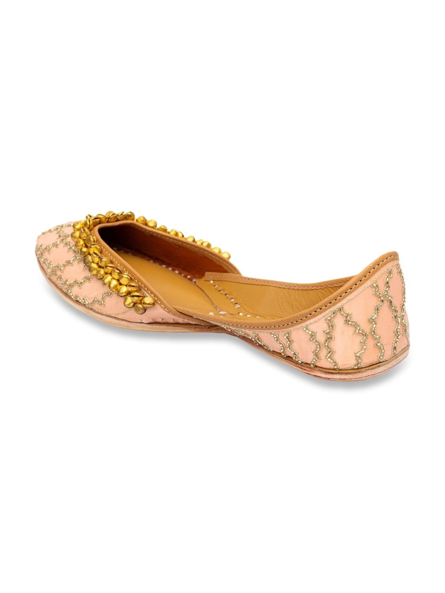 NR by Nidhi Rathi Women's Pink Ethnic Juttis