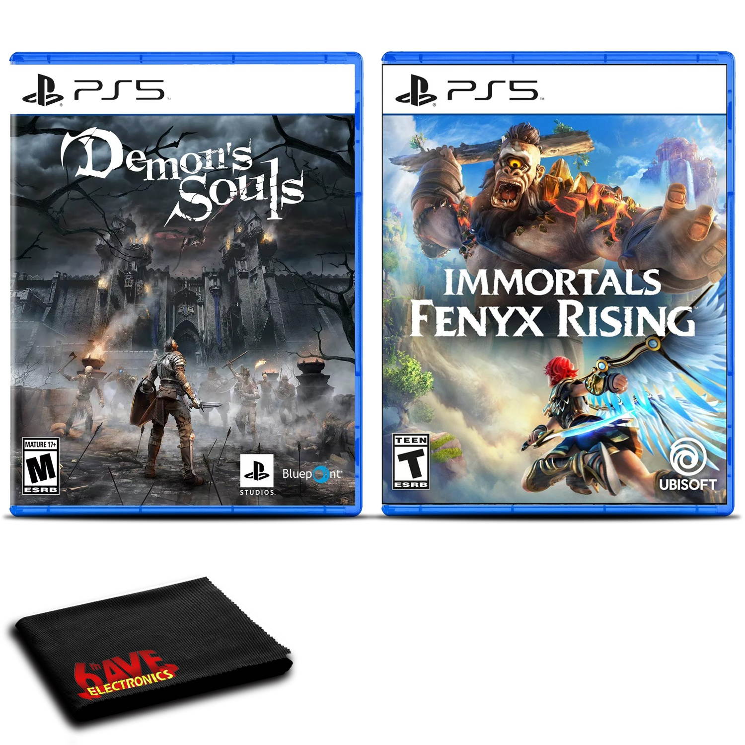 Demon&rsquo;s Souls and Immortals Fenyx Rising for PlayStation 5 - Two Game Bundle