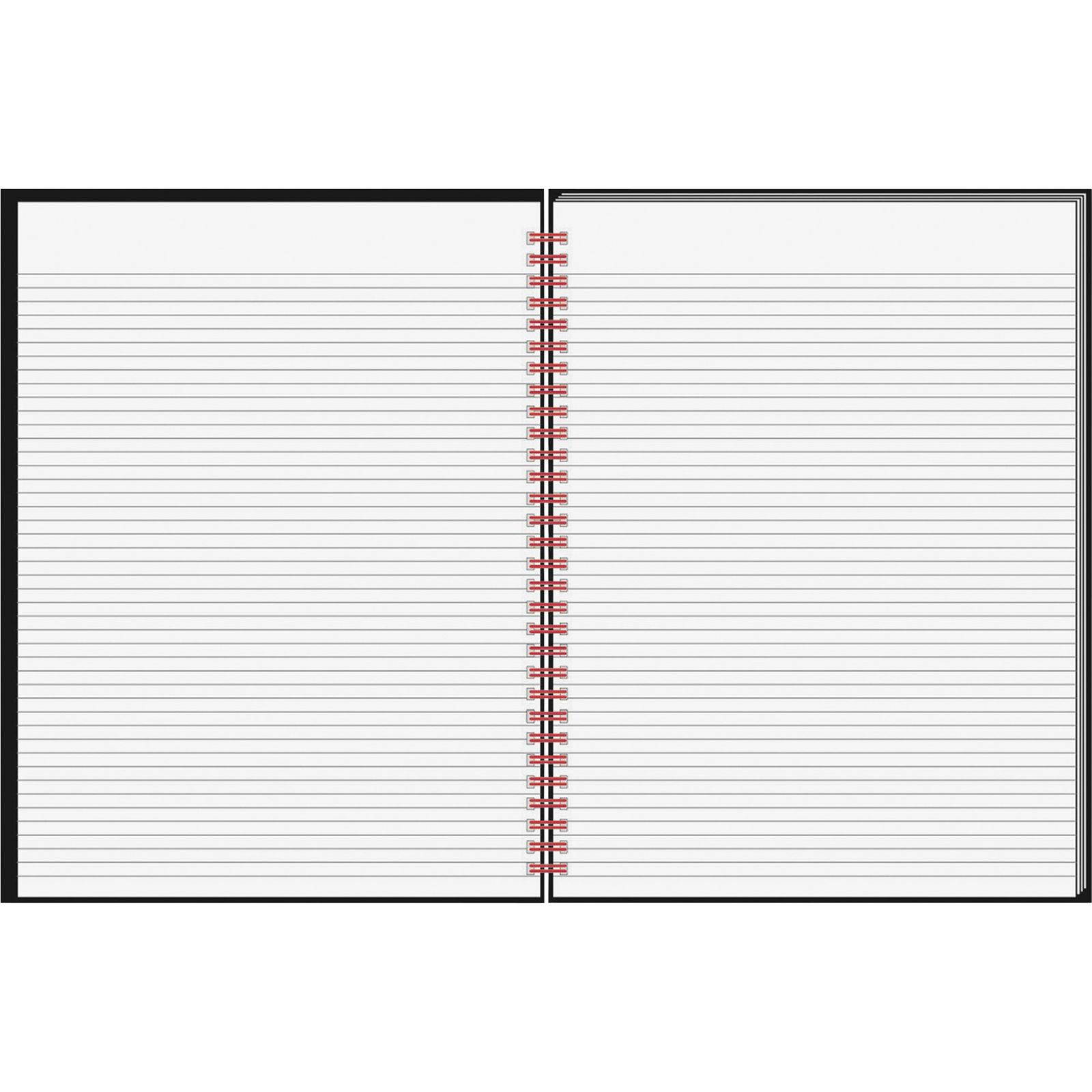 John Dickinson Black N Red Perforated Notebook - 70 Sheet - 24 Lb - (k67030)