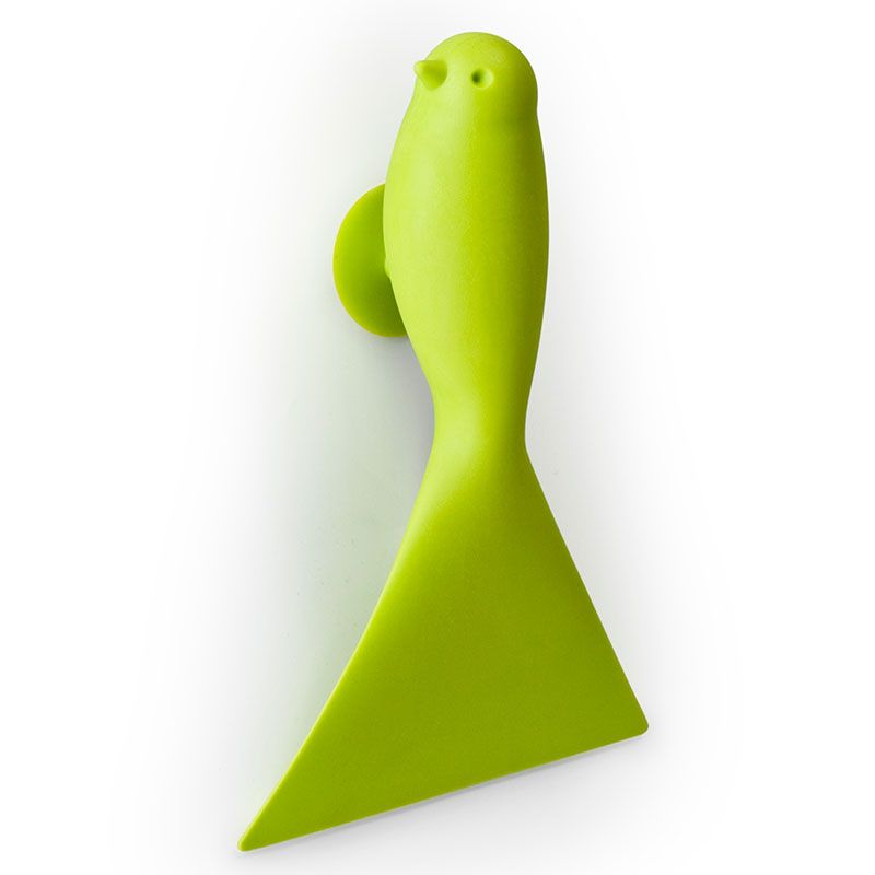 Design Ideas Sparrow Mirror Wiper &ndash; For Mirror, Glass, Shower, Auto and Windows &ndash; Green, 4.1&rdquo; x 6.3&rdquo; x 1.7&rdquo;