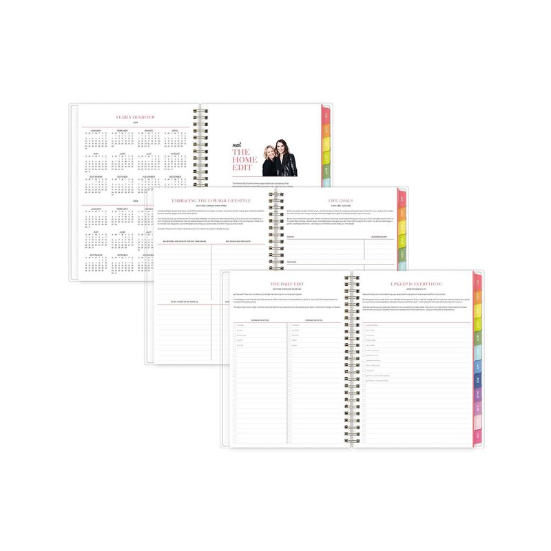 2021-22 Academic Planner Notes 5.875" x 8.625" Flexible Cover Monthly Wirebound Over The Rainbow - The Home Edit
