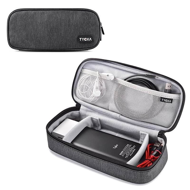 Folded Travel Organizer Electronics Bag, Universal Electronics Travel Gadgets Carrying Case Pouch Carry Case for Cable, Cord, USB, SD Cards, Chargers, Deep Gray