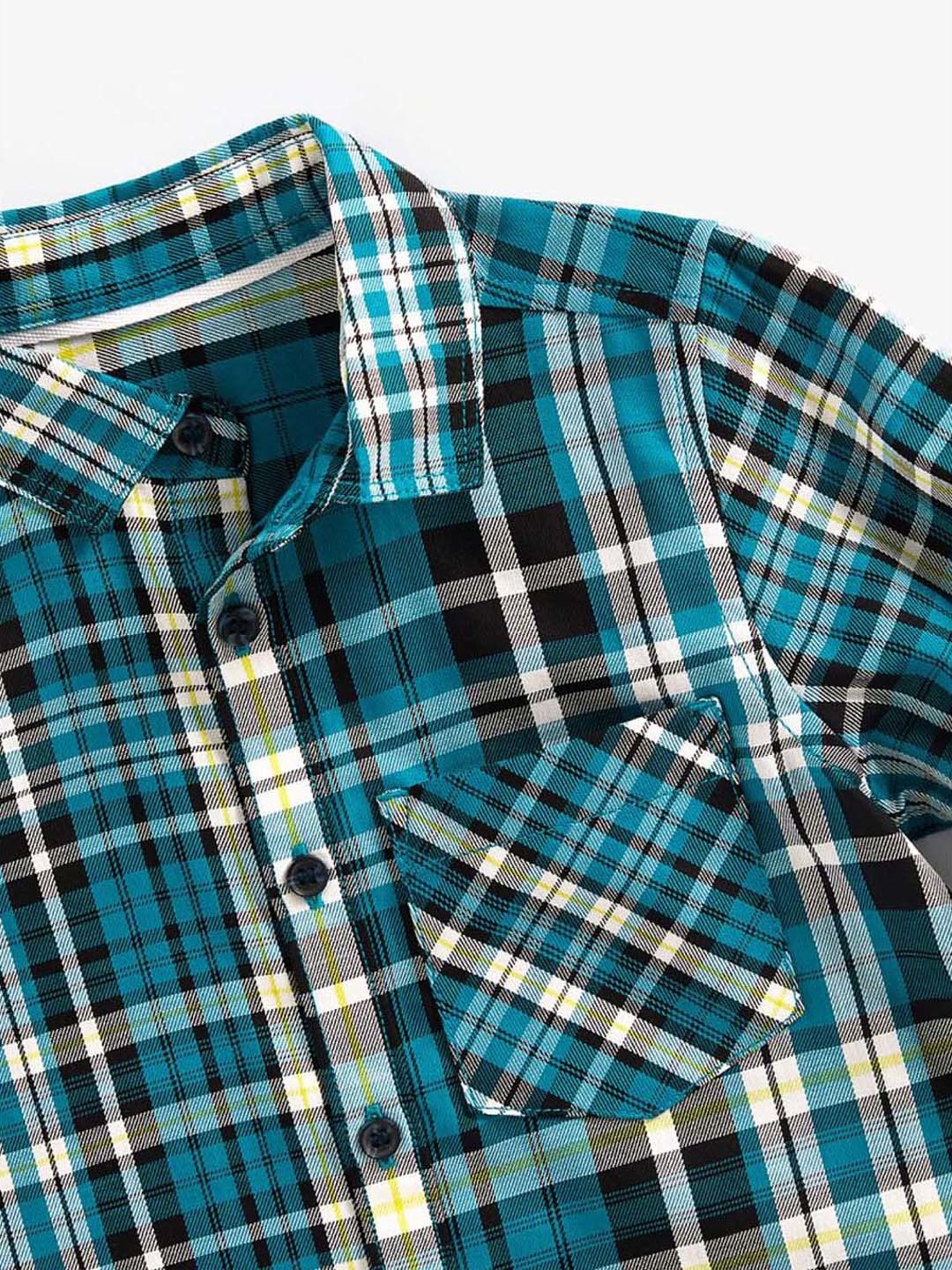 Mothercare Kids Blue Chequered Full Sleeves Shirt