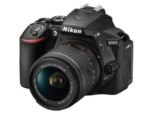 Nikon D5600 DSLR Camera Kit with 18-55mm (Intl Model) Bundle with 16GB Memory Card
