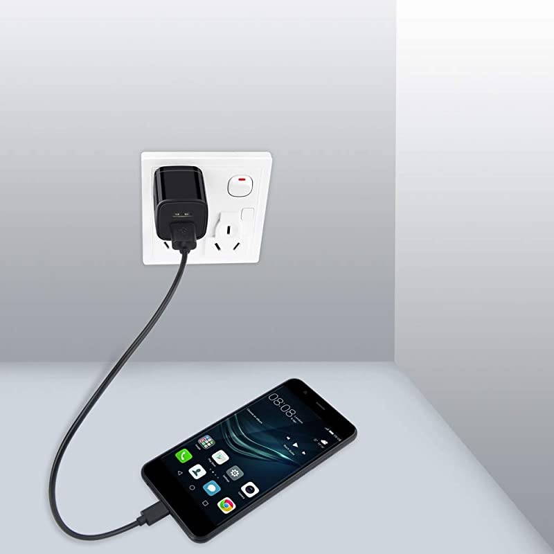 USB Wall Plug  21A Dual Port USB Power Block 5 Pack Portable Quick Charger Cubes Compatible iPhone 76 plus8x Samsung Galaxy S9S10eS9S8 PlusS6 LG G8G7V35V40 ThinQ Moto G7 plus