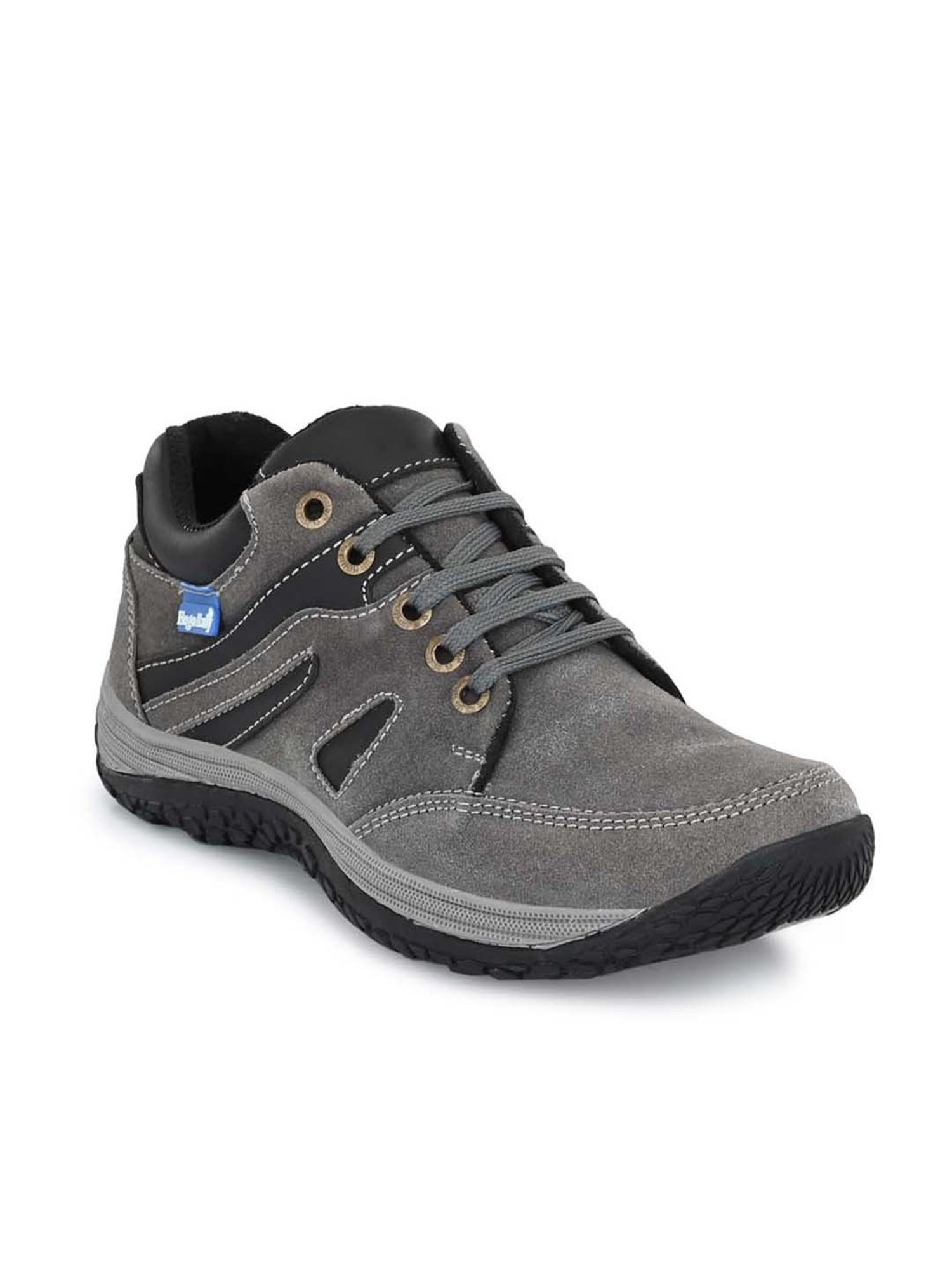 Eego Italy Men's Grey Derby Shoes