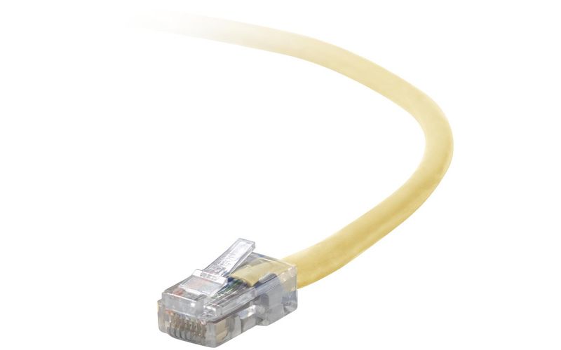 Belkin Cat. 5E UTP Patch Cable - RJ-45 Male - RJ-45 Male - 2ft - Yellow