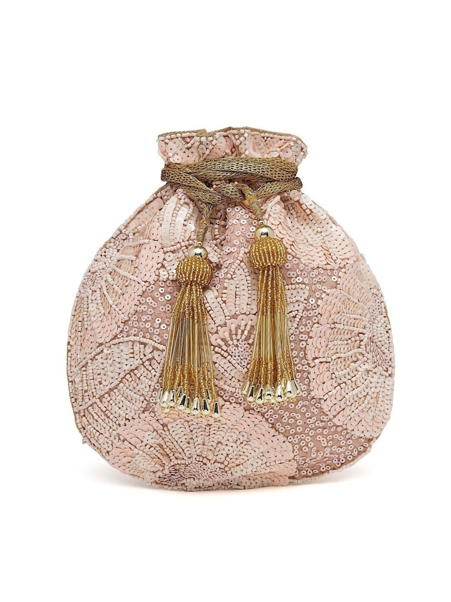 Tarini Nirula Pink Embellished Small Potli