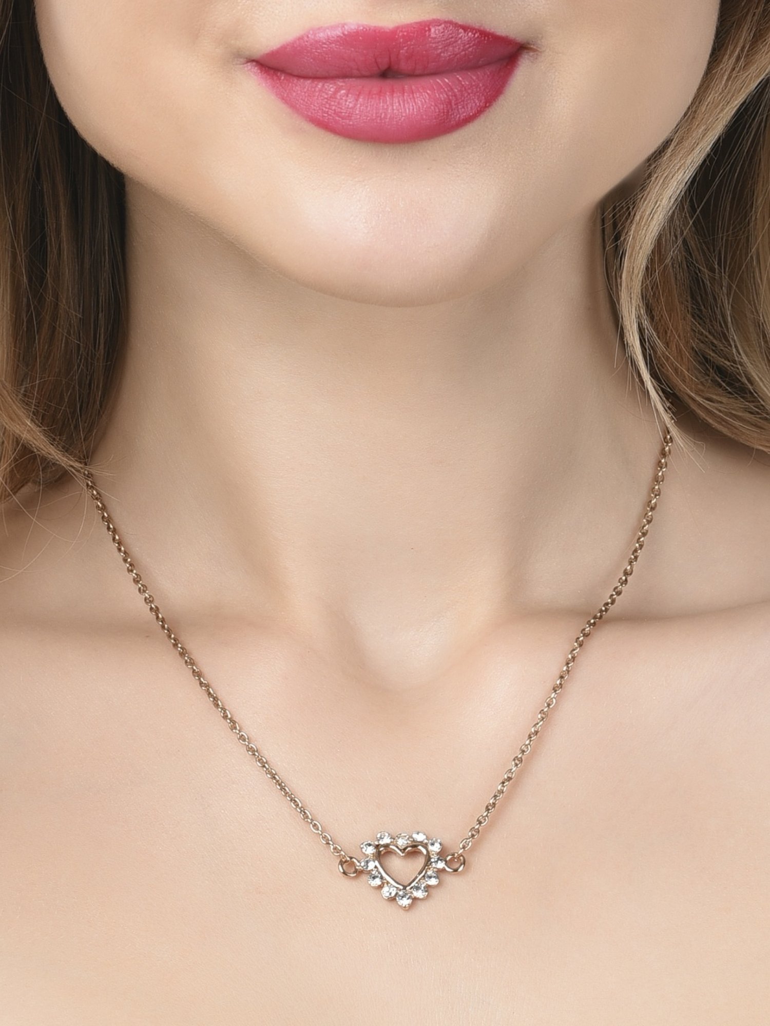 Zaveri Pearls Set of 3 Gold Tone Contemporary Chains -ZPFK15113