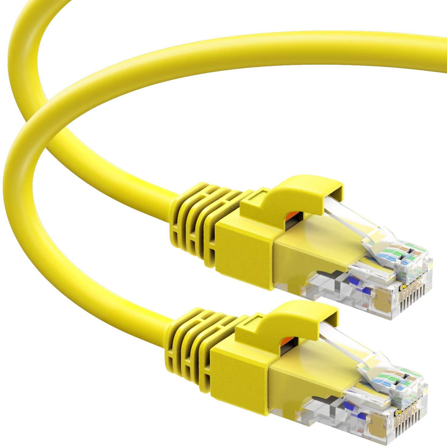 Cat6 Snagless Ethernet Cable - 6 Feet - Black - [5 Pack] - Pure Copper - UL Listed - Cable Ties Included