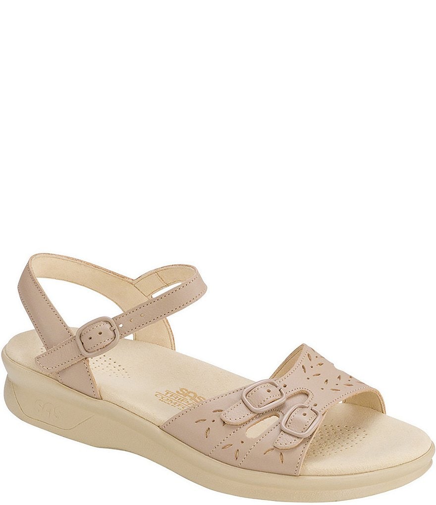 SAS Duo Leather Wedge Sandals