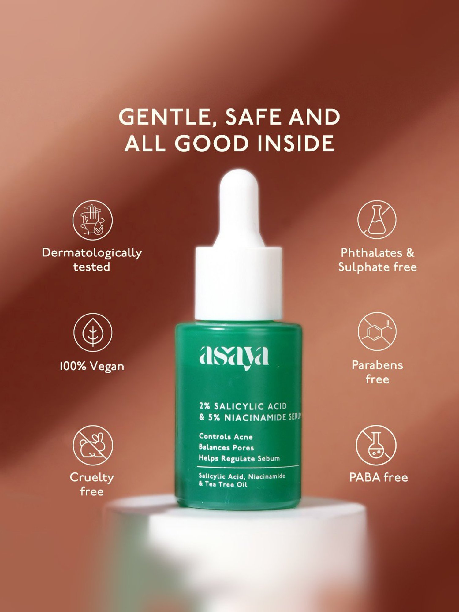 Asaya 2% Salicylic Acid & 5% Niacinamide Serum - 30 ml