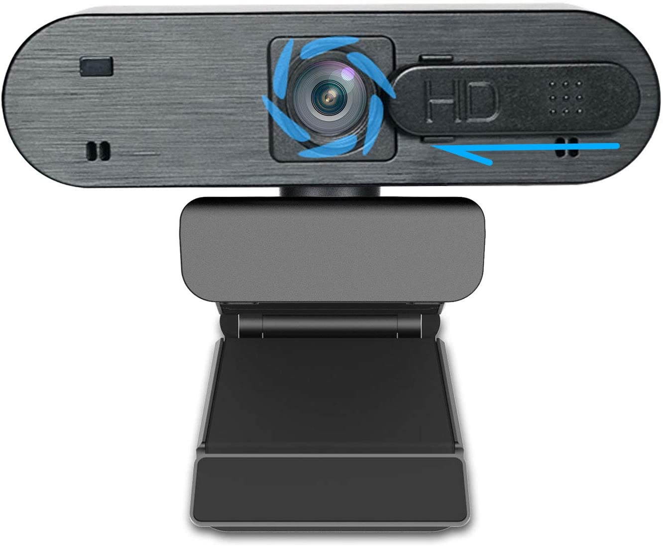 HD Webcam 1080P with Privacy Shutter, Auto Focus Streaming Camera, Computer Laptop Camera for OBS Xbox XSplit Skype Facebook, Compatible for Linux Mac OS Windows 10/8/7