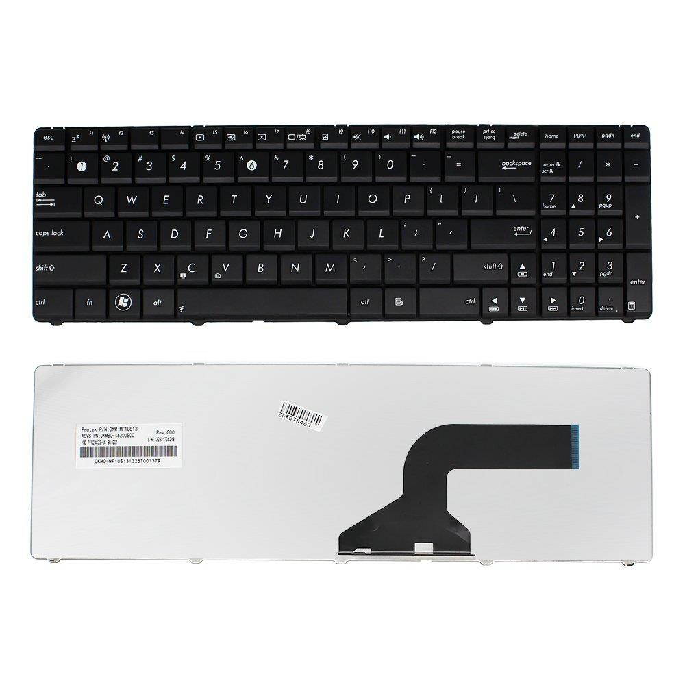 YEECHUN Black US Keyboard for ASUS F50 K52 K52J K52JK K52JR K52F K55N F50S F50Q F5OZ F70SL F70 X54 X54L X54XI X54XB X54H X54HY X54HR A54L X54C X54LY New P/N 130910203 SG-38530-XUA