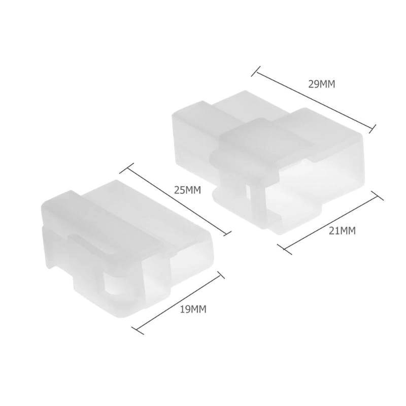 6pcs T-Type 2 Pin DC Power Male and Female Connectors Usual Plastic Plug for Kenwood Yaesu Icom Vehicular Radio Walkie Talkie