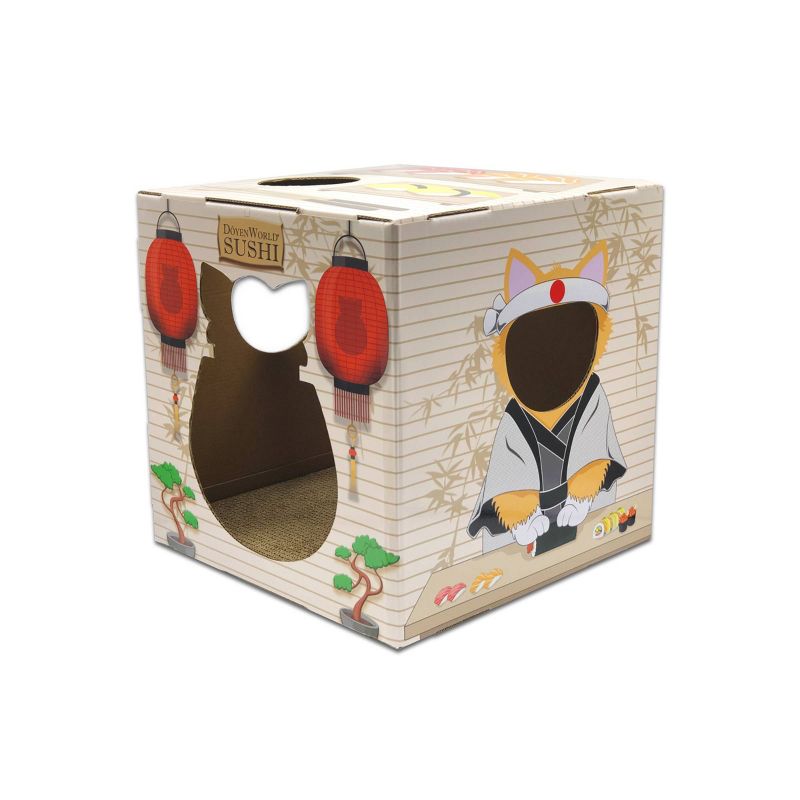 DoyenWorld Sushi Funbox with Cat Scratcher Board