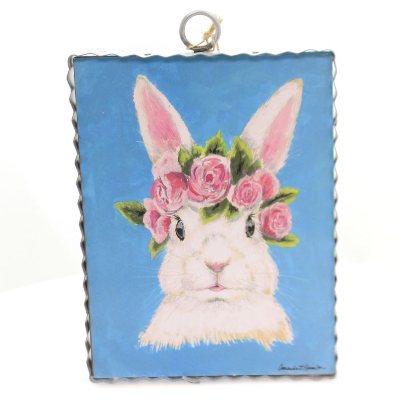 Easter 8.0" Hamilton Easter Bunny White Rabbit  -  Wall Sign Panels