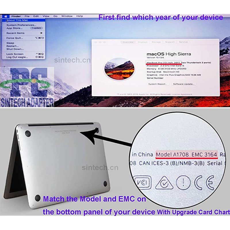 M2 NGFF SSD 18Pin Adapter Card for Upgrade 20102011 Year MacBook Air