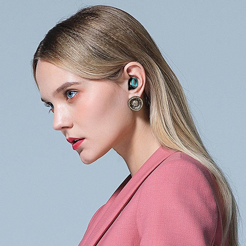 Abelanja Touch Wireless Earphone TWS 5.0 Bluetooth Headphones HiFi Stereo Earphones Noise Canceling Headset Waterproof Earbuds LED Power