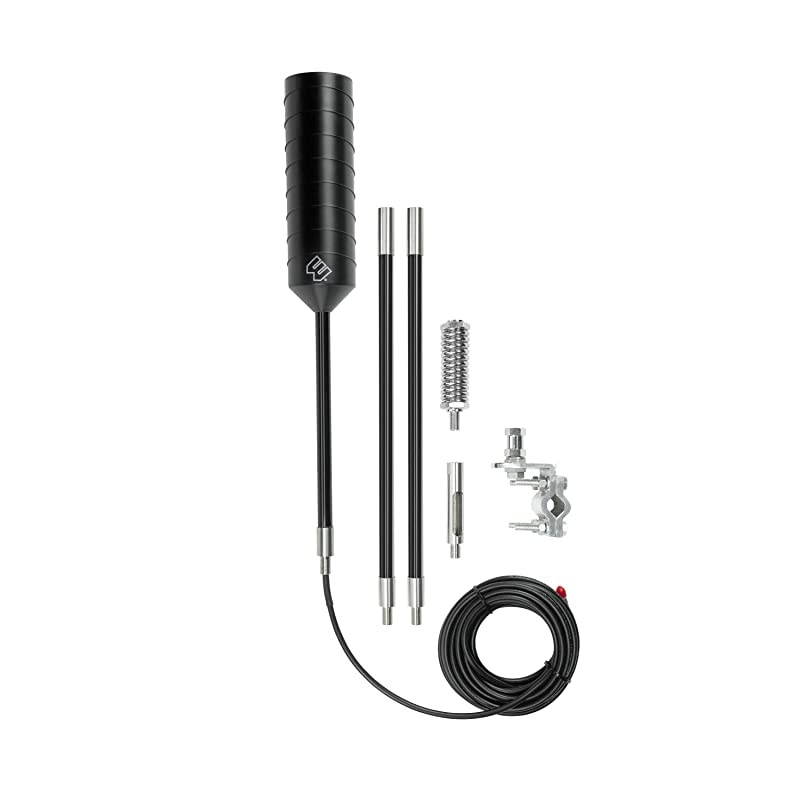 Wilson Electronics 17 32 45 4G Truck and RV SpringMount Antenna w 14 ft RG58 cable SMA Male Connector 304415