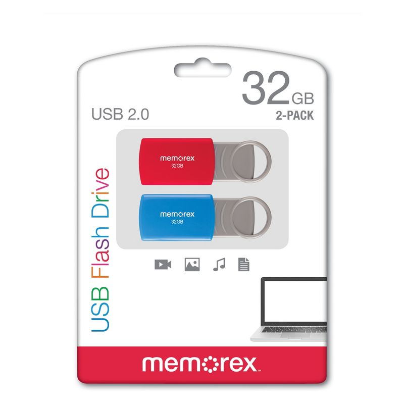 Memorex 32GB 2pk Flash Drive USB 2.0 - (32020003222)
