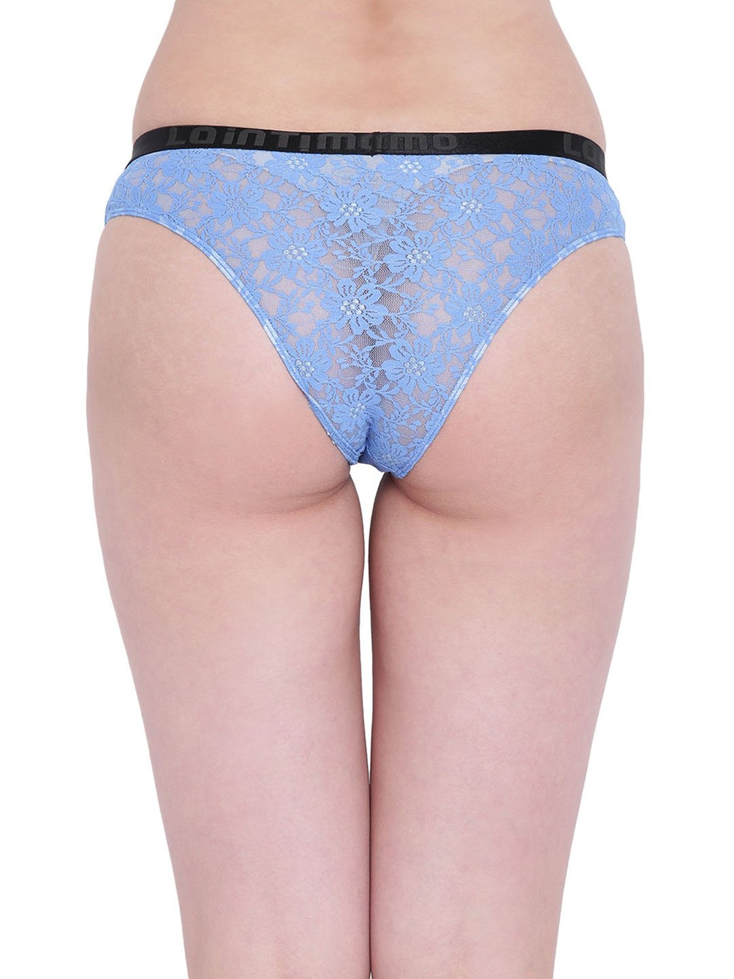 La Intimo Blue Lace Bikini Panty