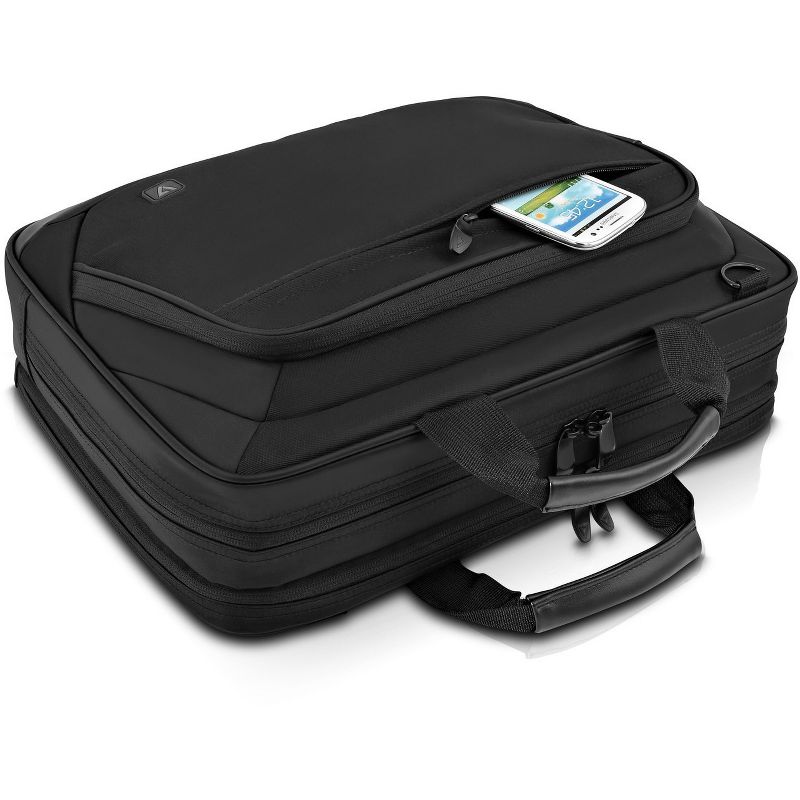 V7 Cityline CTPD1-1N Carrying Case (Briefcase) for 15.6" Notebook - Black - Slip Resistant Shoulder Strap - Twill Polyester, Nylon