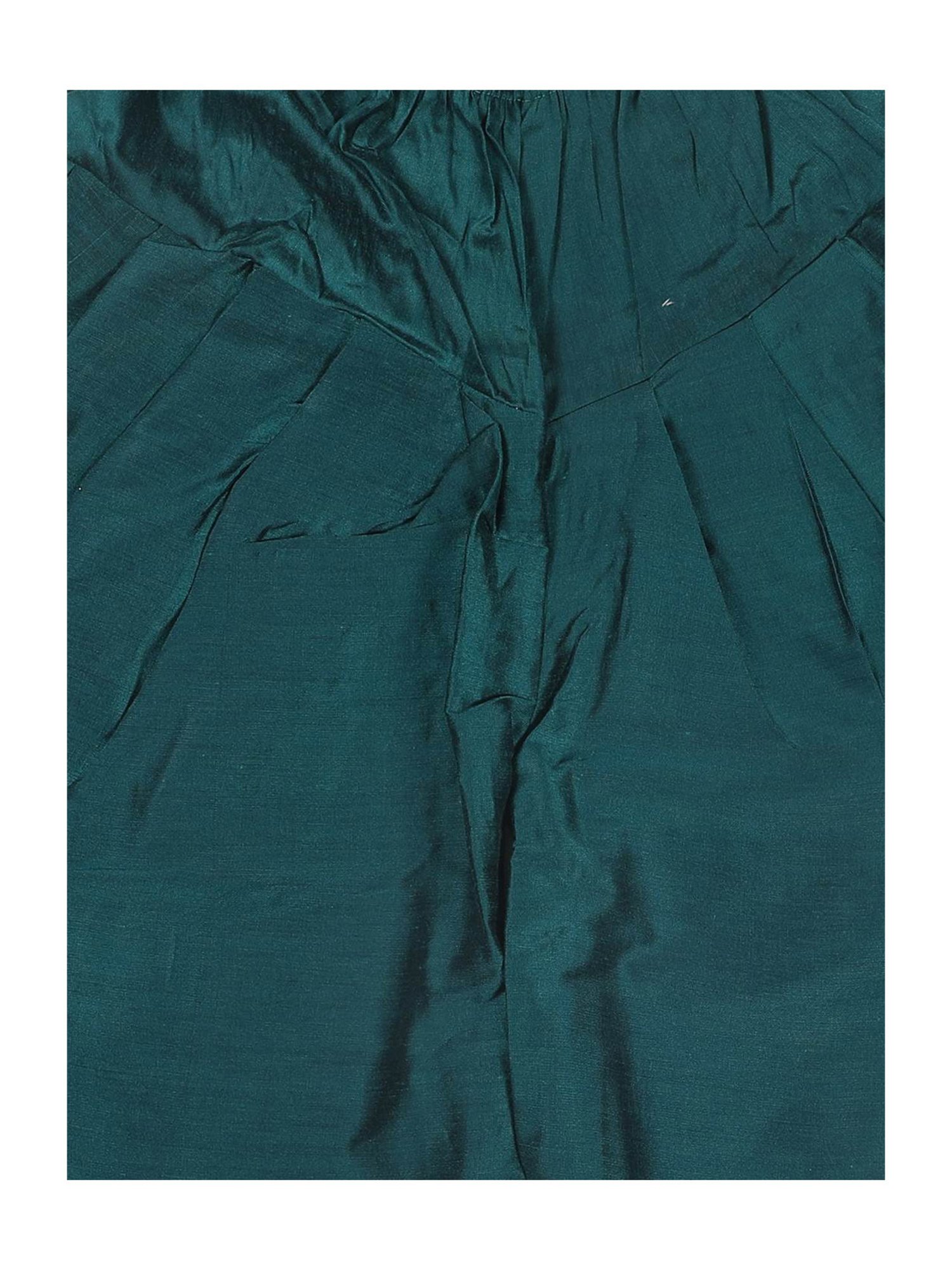 VASTRAMAY SISHU Orange & Teal Blue Embroidered Kurta Set