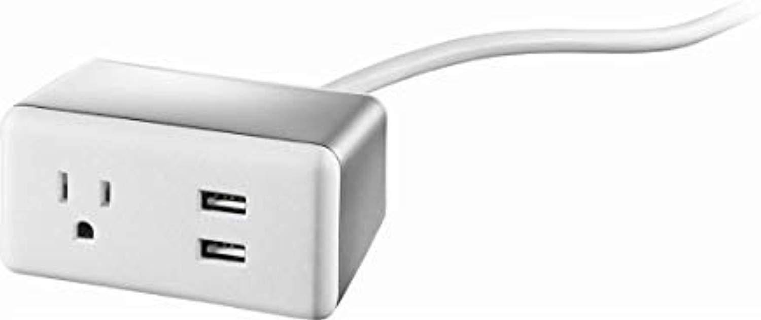 insignia 1-outlet/2-usb ports surge protector ns-pdsu128