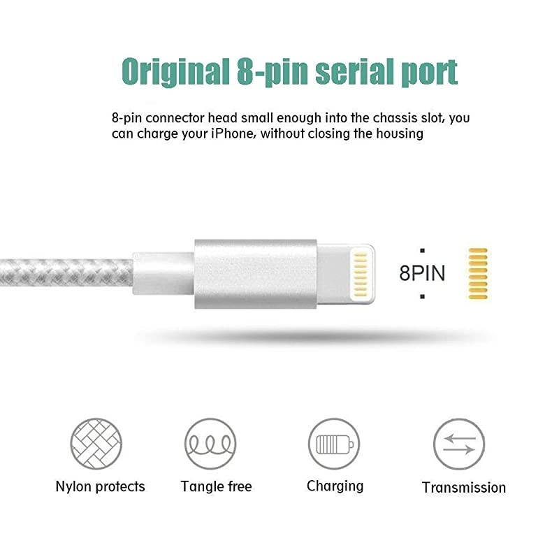 Cable Apple MFi Certified iphone Charger iPhone Charger Cable Cable 3 6 10FT 5pack iPhone 11 Pro Xs XR X 8 7 6s 6 Plus MAX ipad Charging Cable Cord Fast USB Accessories Chargers