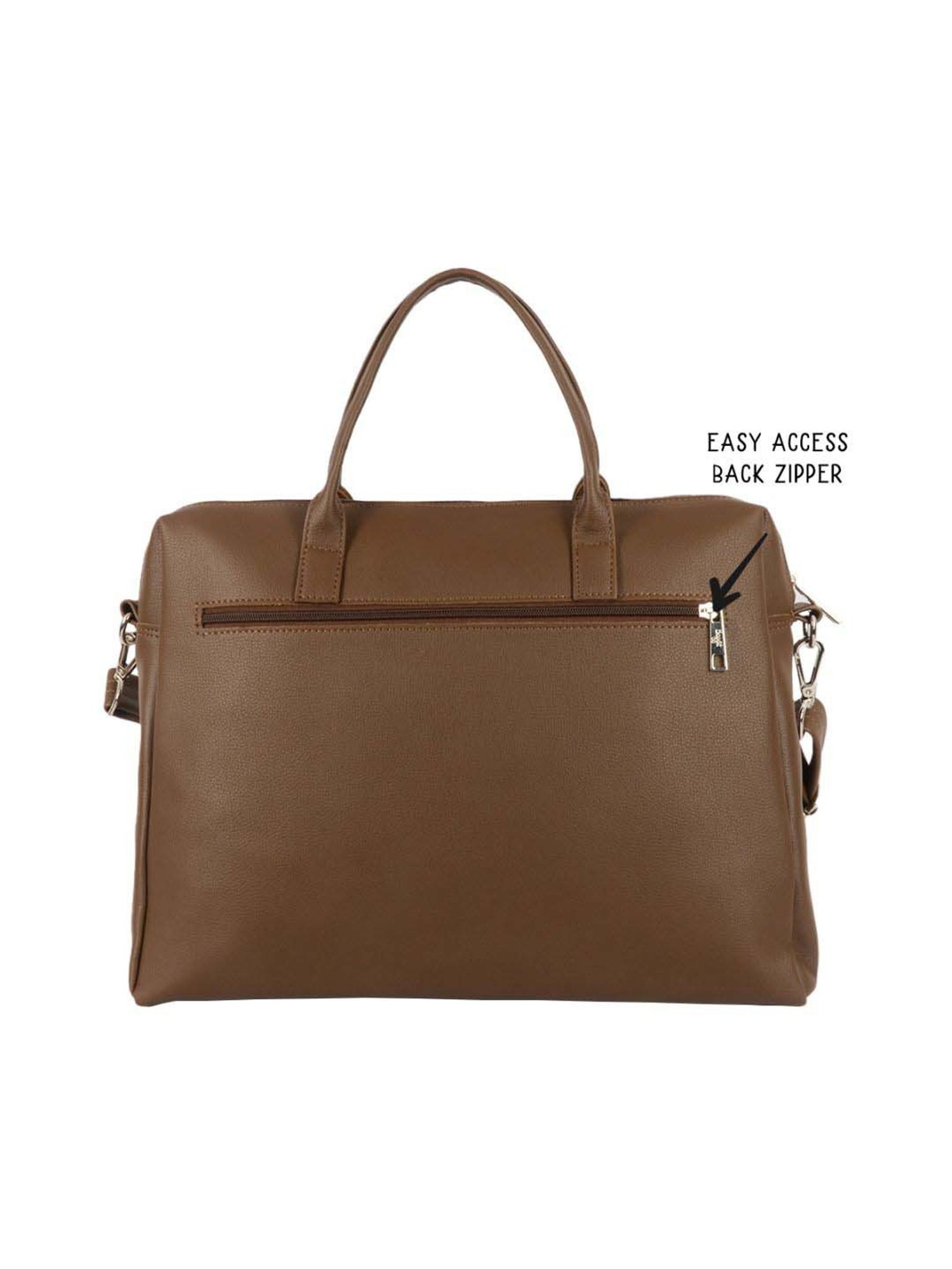 Baggit Mud PVC Solid Laptop Messenger Bag