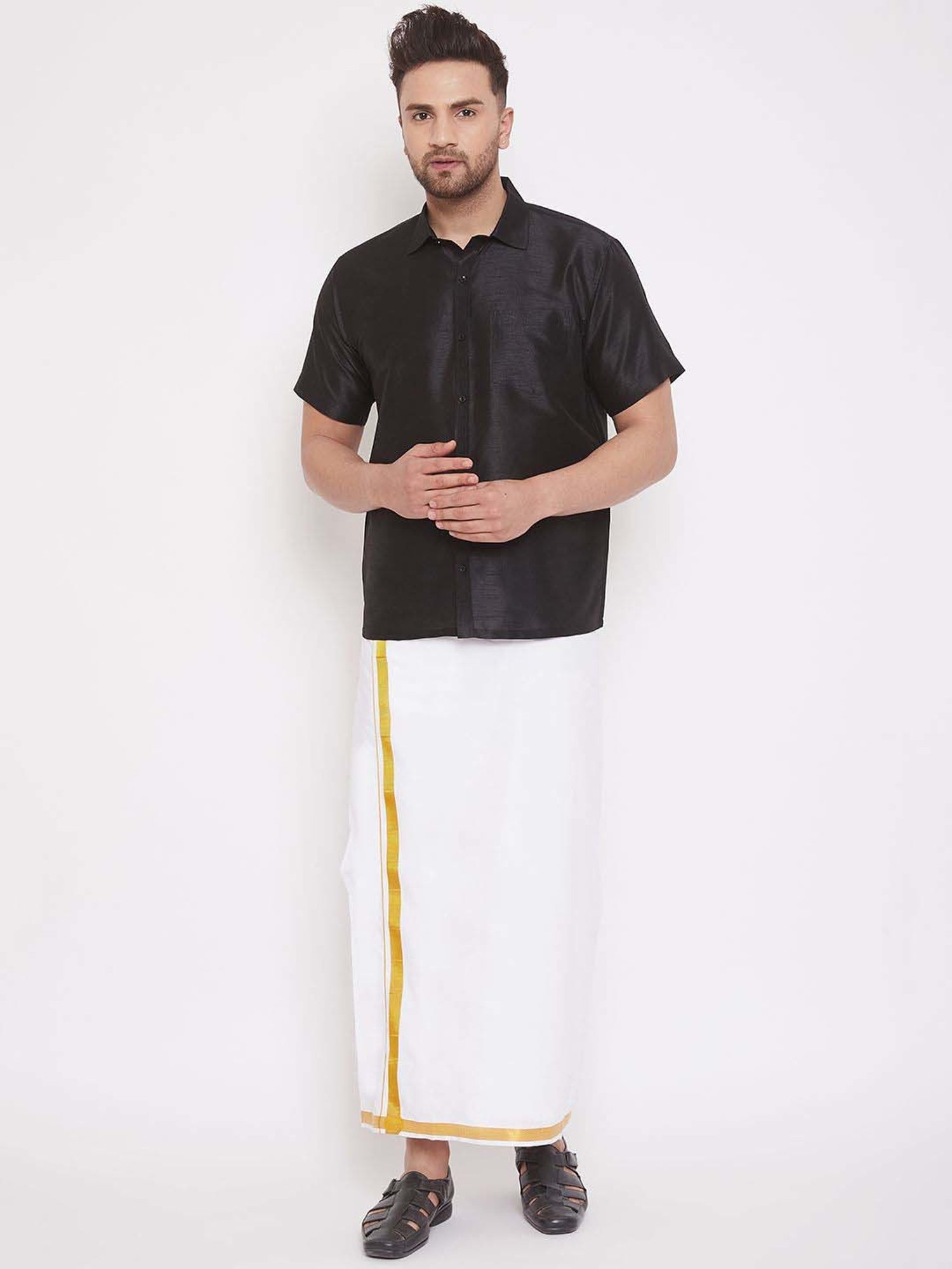 Ramraj Light Pink Regular Fit Shirt