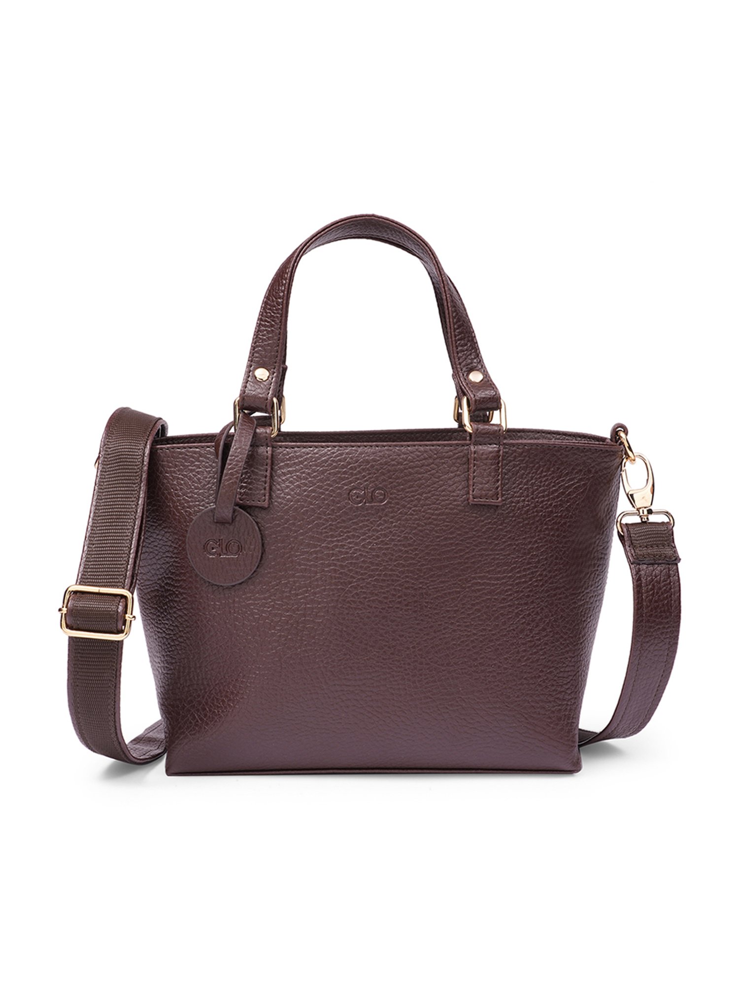 Glo By Globus Brown Textured Small Tote