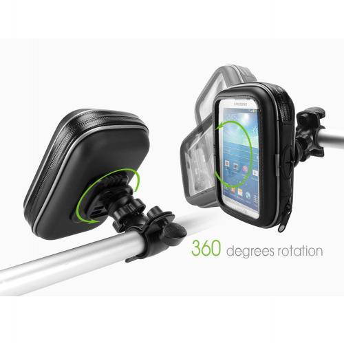 CELLET BIKE MOUNT UNIVERSAL HEAVY DUTY WEATHERPROOF ZIPPER POUCH FOR CELL PHONE