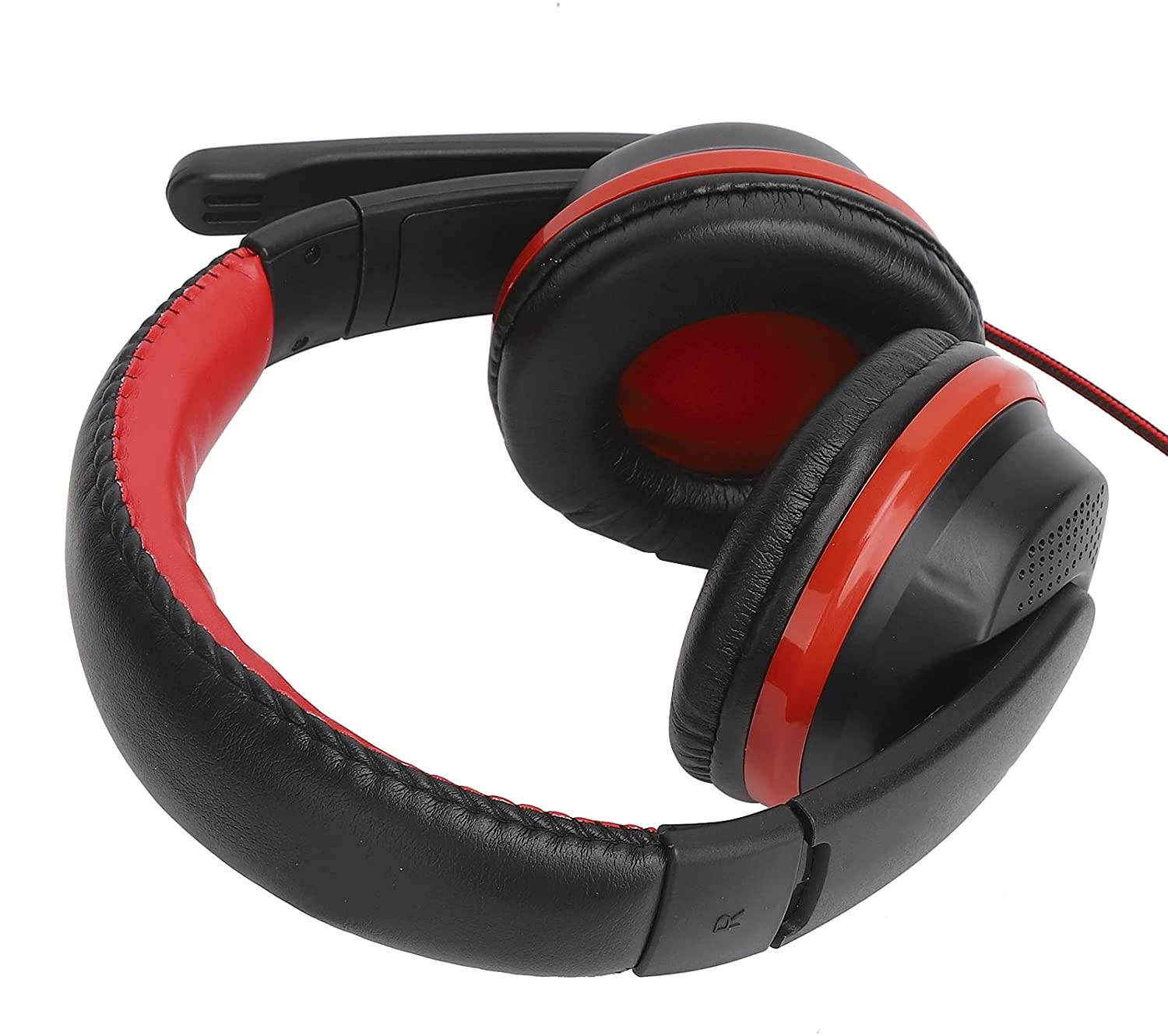 Vbestlife 3.5mm Wired Gaming Headset,Universal Wired Over?Ear Gaming Headphone Volume Control,Adjustable PC Headset with Microphone for PS4 Laptop Tablet PC(Black)