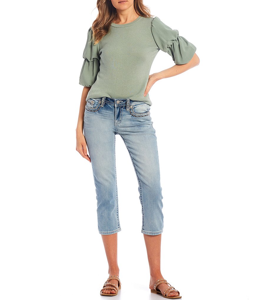 Celebrity Pink Destructed Cropped Skinny Jeans