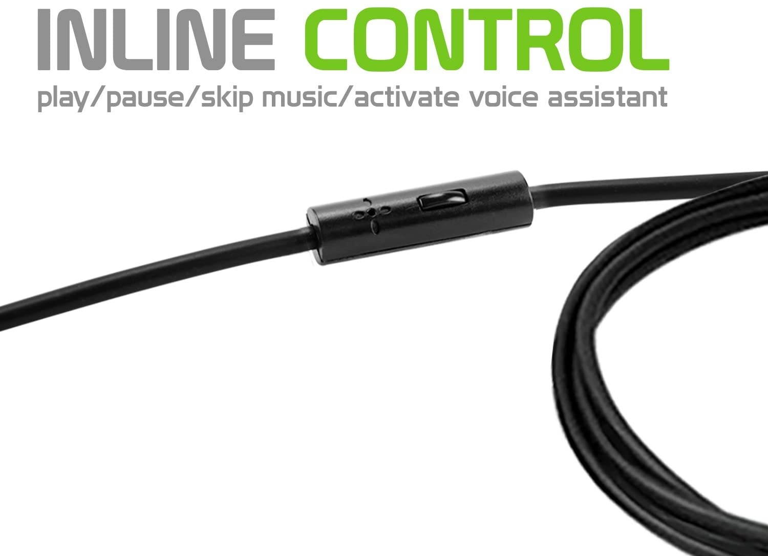 EP35OP Premium Mono 3.5mm Hands-Free Headset with Boom Microphone- 5ft long wire -Universal compatibility including Apple iPhone Samsung PC LG Huawei HTC LG ZTE Blackberry and many more