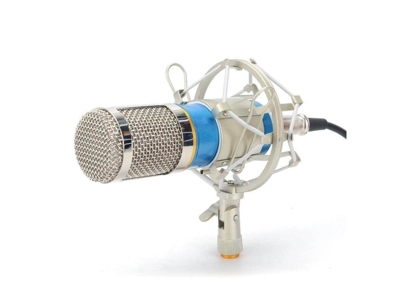 SA Profession BM800 Condenser Microphone for Computer Karaoke Phantom Power Pop Filter Multi-function Sound Card