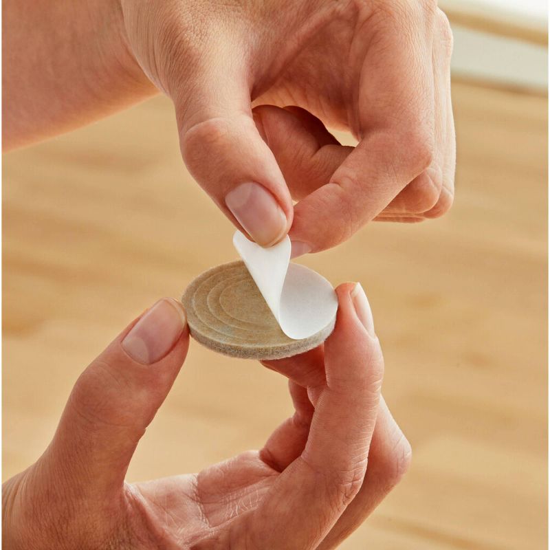 Scotch 1.5" Custom Fit Felt Pads Beige