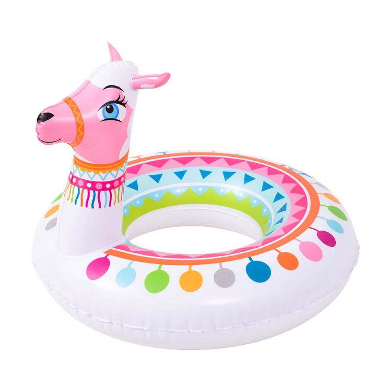 Swimline 24" Ladybug Inflatable Children's 1-Person Swimming Pool Ring Tube Pool Float - Red/Black