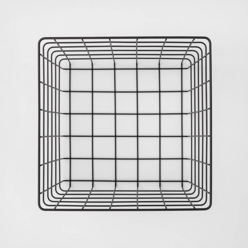 Decorative Baskets Steel Square Black - Room Essentials™
